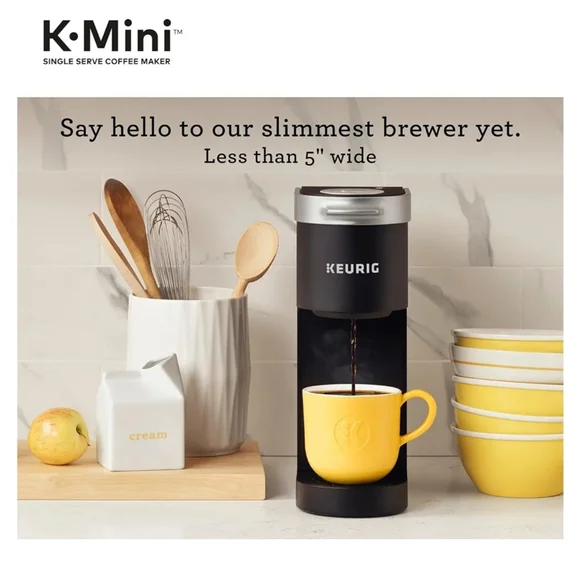 Keurig K-Mini Single Serve Coffee Maker Black Matte Dorm Friendly Office Salon - Picture 1 of 14